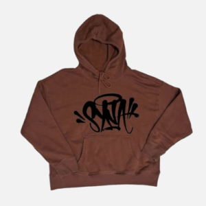 Brown Black Syna World Syna Printed Hoodie