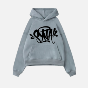 Grey Syna World Syna Logo Streetwear Hoodie