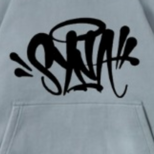 Grey Syna World Syna Logo Streetwear Hoodie