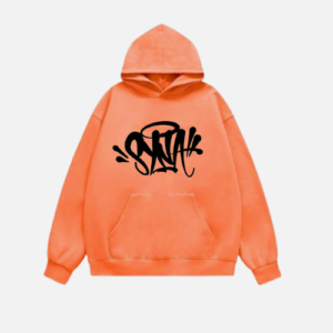 Orange Syna World Graphics Hoodie